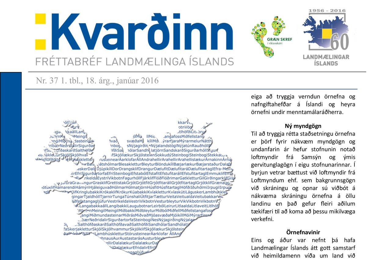 Kvarðinn fréttabréf Landmælinga Íslands