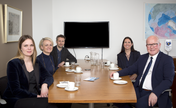 F.v. Björt Ólafsdóttir, Sigríður Auður Arnardóttir, Steinar Kaldal,  Eydís L. Finnbogadóttir og Magnús Guðmundsson.